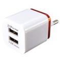 Adaptador corriente USB doble